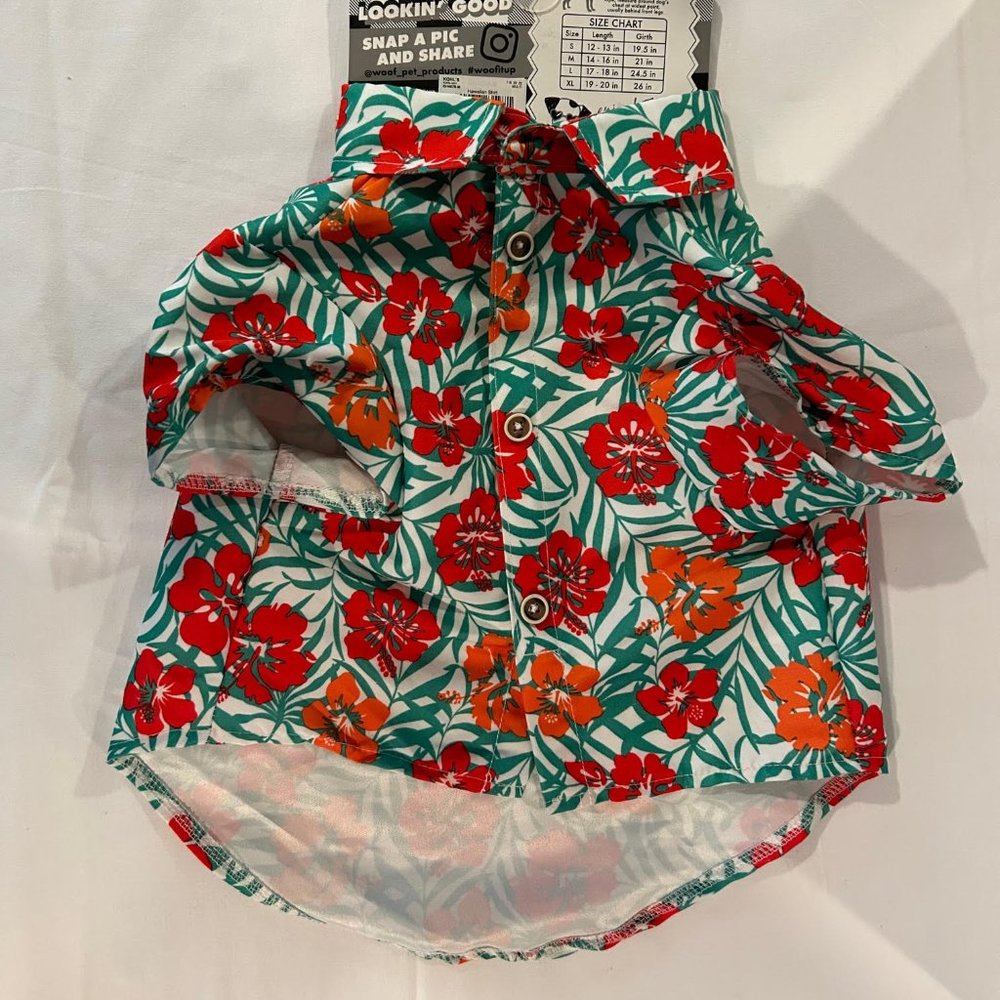 Woof Pet Apparel Hawaiin Shirt NWT - XL & M